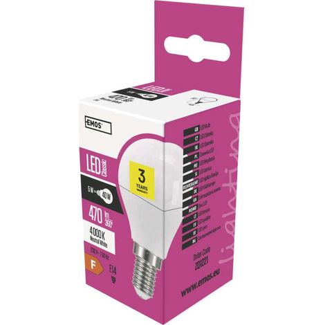 Mini Globe LED-Glühbirne E14 neutralweiß 5 W (1/5)