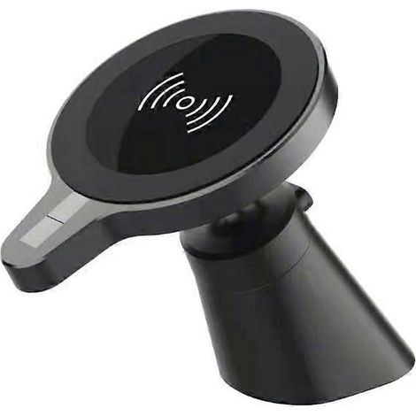 Support téléphonique chargeur sans fil voiture 15W, support d'air clip magnétique QI, main libre pour iPhone Samsung, montage sur grille d'aération, compatible avec tous smartphones. (1/4)