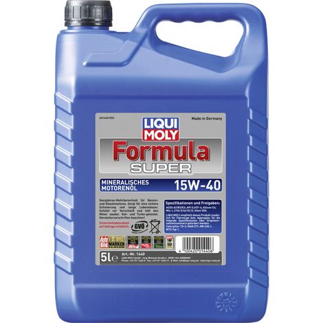 Liqui Moly Motoröl Formula Super 15W-40 Ganzjahresöl 5 L Motoröle (1/3)