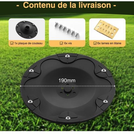 Plateau à couteaux avec 6 lames compatibles DREAME A1. A1 Pro. A2. MOVA 600 – Lames en titane pour coupe précise – Améliore l'efficacité de coupe (1/3)