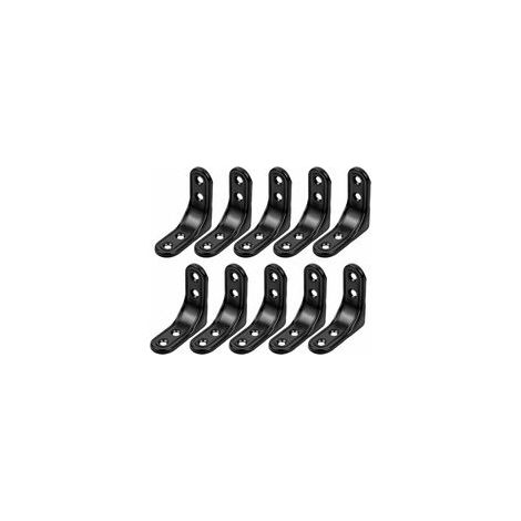 10Pcs Équerre de Coin 50x50mm Équerre D'assemblage Angle Droit Support Équerre de Fixation Metal 90 Degrés Support De Coin en Forme de L Équerre Étagère pour étagère en bois Armoire Chaise Tabl (1/5)