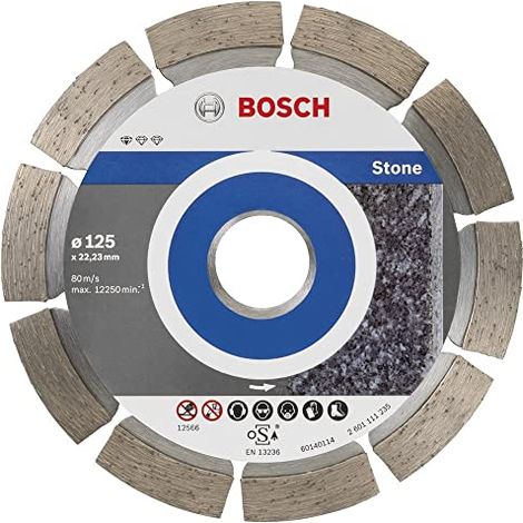 Disco diamantato standard per pietra, 125 x 22,23 x 1,6 x 10 mm, confezione da 10