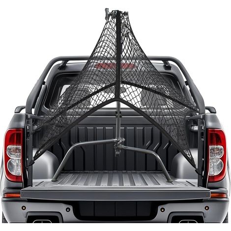 Trintion LKW-Ladungsnetz, 120 x 120 cm (Erweiterbar Auf 250 x 250 cm), Ladungssicherungsnetz mit 4 Befestigungsschnallen für Pickup-Trucks SUVs Reise- Und Outdoor Einlagig (1/5)