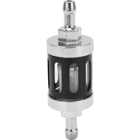 Pièce de rechange pour élément filtrant à carburant, couvercle en alliage d'aluminium et verre, convient aux voitures, véhicules tout-terrain, SUV, motos et motos tout-terrain, noir. (1/5)