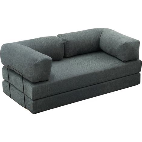Canapé 3 places en tissu "Comfort" - 190 x 95 x 75 cm - Vert