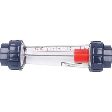 Compteur débit eau liquide 1.6‑16m³/h tube plastique flotteur ABS LZS-50D mesure (1/5)