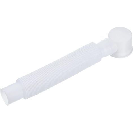 Ultra-flat and space-saving washbasin siphon, up to 80 cm long, white (1/5)
