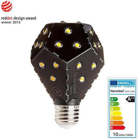 Bombilla LED Nanoleaf Bloom 10W negro E27