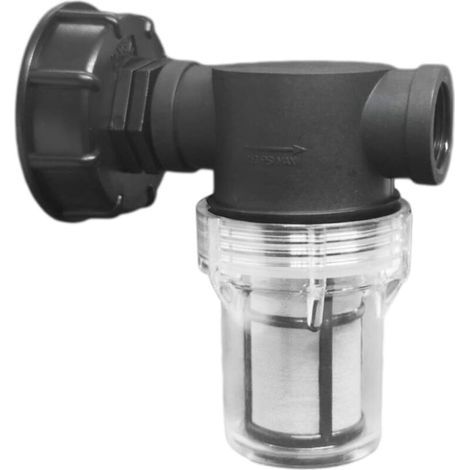 1000-Liter-Tankanschlusshahn, Gartenschlauchverbinder für Regenwassersammler mit Filterfunktion, S60x6 IBC-Wassertankadapter (3/4'' Innengewinde) (1/5)