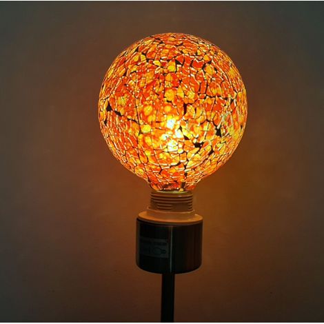 Lampadina Decorativa Led E27 Globo G125 Arancio Tiffany 4w