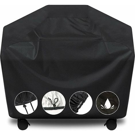 Housse de barbecue résistante à l'eau – Housse de gril à gaz pour Weber Spirit et Genesis – Ajustement sécurisé avec sangles velcro – 57 x 24 x 46 cm