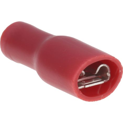 Cosse faston RS PRO, Isolé, Rouge ( Prix pour Paquet de 100 )