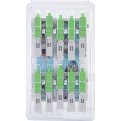 Connecteur rapide à fibre optique 10 pièces intégré SC/pour adaptateur de Joint de connexion rapide à froid APC. (1/5)
