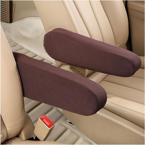 2Pcs Housses D'Accoudoir De Siège Avant, Universelle Avant En Voiture Avec Fermeture Élastique Couverture D'Accoudoir, Protection D'Accoudoir Universel Pour Accessoires De Voitures(Curry) (1/5)