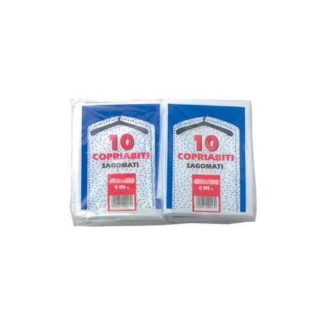 SACCO COPRIABITO SAGOMATO PZ.10- - cm.60x100 gr.280 - 10 pezzi CP