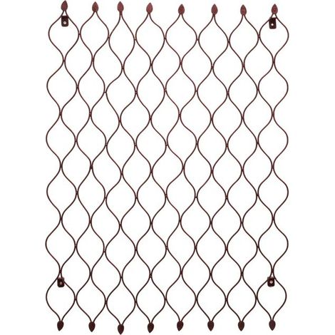 Outdoor Honeycomb Trellis - Mild Steel - L2.5 x W78 x H110 cm - Bronze