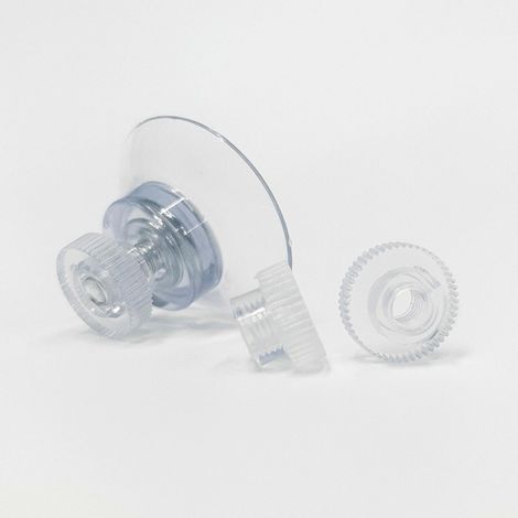 12 ventouses filetées transparentes de 50 mm, ventouses de suspension en PVC ultra-résistantes et isolantes thermiques (1/5)