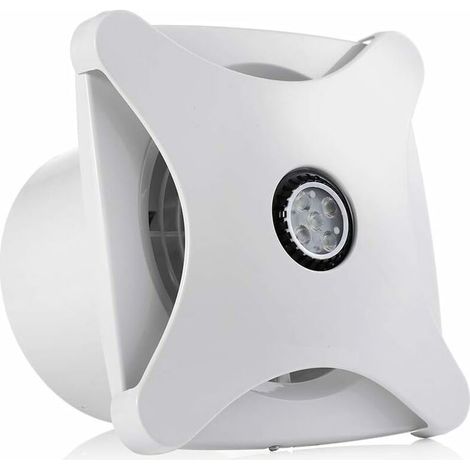 6" Extractor Fans, Wall or Ceiling Exhaust Fan with Rear Shutter, LED Exhaust Fan for Bathroom Bedroom (B-150mm) (1/5)