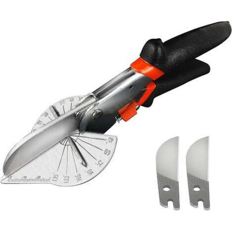 Ciseaux d'angle 215 x 70 mm, acier inoxydable et PVC, poignées ergonomiques, outil de coupe précis pour bricolage (1/5)