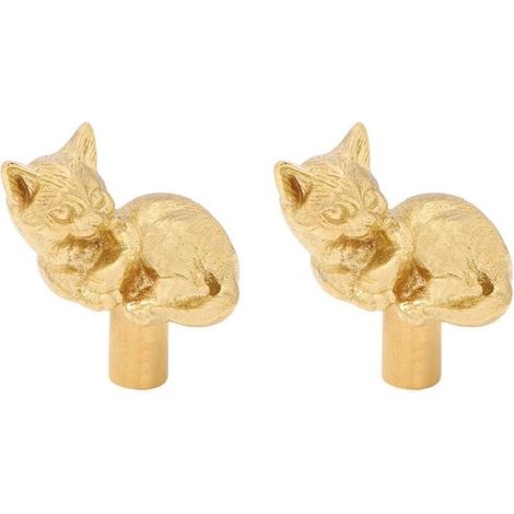 Schrank aus massivem Kupfer, Modell „Lazy Cat“, 2,9 cm Schrankhöhe (A) (1/5)