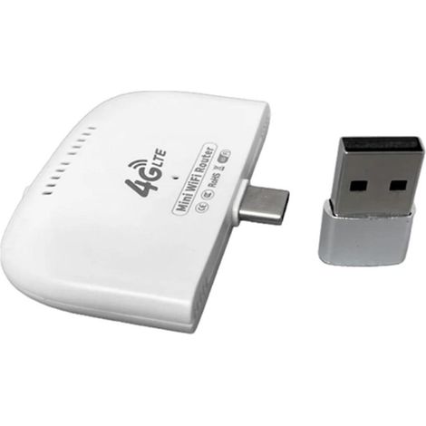 Modem WiFi 4G LTE portable avec adaptateur USB, point d'accès mobile WiFi, routeur modem 4G LTE pour les voyages en camping-car V (1/5)