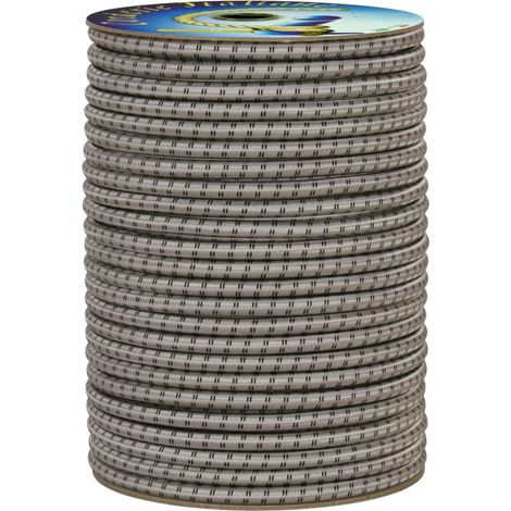 Corde élastique 8 mm 5 m Gris perle (1/5)