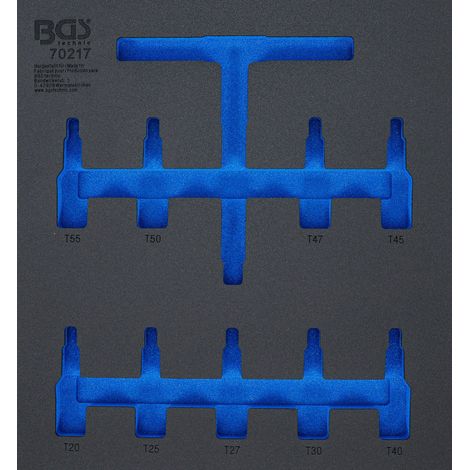 BGS Werkstattwageneinlage 2/3 leer für Art. 70217 - 7131-1 (1/2)