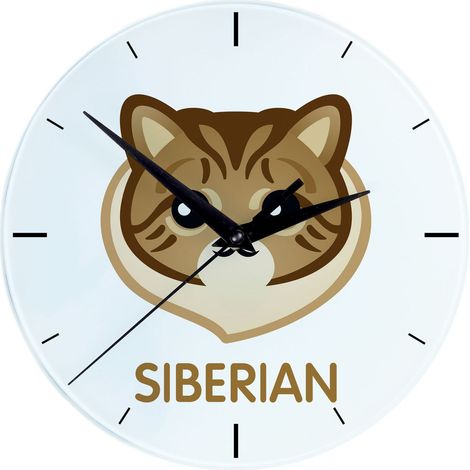 Siberian - Orologio in MDF con grafica e scritta di Art-Dog (1/4)