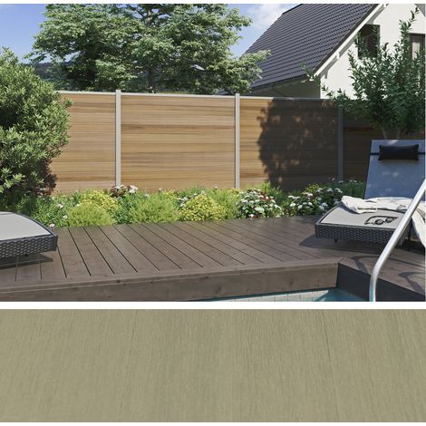 ELSKOP WPC-Steckzaunsystem Zaunlamelle 20 x 150 x 1790 mm (1/2)
