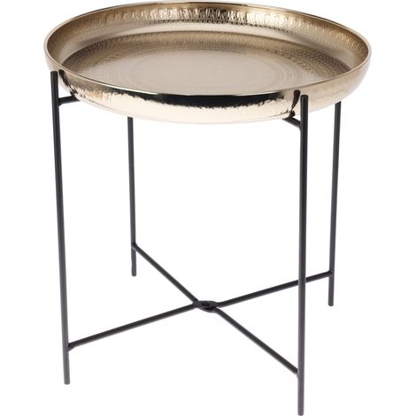 Table basse en métal, Ø 35 cm