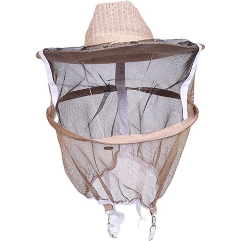 Chapeau d'apiculteur, chapeau d'apiculteur de jardin durable, protection anti-moustiques, abeilles et insectes, voile de style cowboy (1/5)