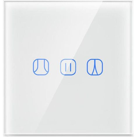 WiFi-Vorhangschalter, Wi-Fi-Smart-Vorhangwand-Touchpanel-Schalter mit kompakter Form für Zuhause, Büro-Vorhangschalter mit Sprachsteuerung