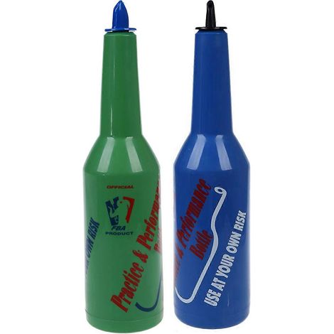 Set mit 2 Flair Bartender Cocktailshakern für Bar- und Kneipentraining – Grün und Blau (1/5)