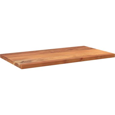 Dessus de table Dessus de bureau Plateau de table 100x70x2,5cm rectangulaire bois massif d'acacia (1/5)