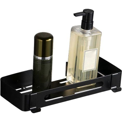 Étagère de rangement de douche moderne, organisateur de salle de bain noir, porte-conteneurs de rangement (1/5)