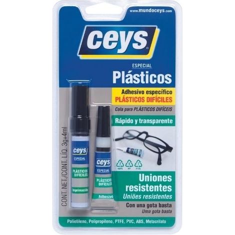 ADH.PLASTICOS DIFICILES CEYS 3gr+4ml 501065
