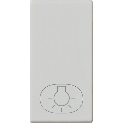Tasto 1M simbolo luce silver vimar plana 14021.L.SL