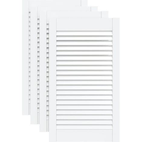 Maison Exclusive - Ante a Lamelle 4 pz Bianche 69x39,4 cm in Legno di Pino