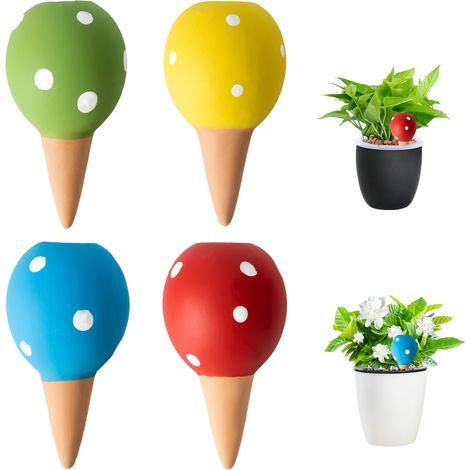 Plant Les dispositifs d'auto-arrosage-4pcs Céramiques Cone Cone en Forme d'arrosage Automatique d'arrosage-Dispositif d'arrosage des Fleurs (1/5)