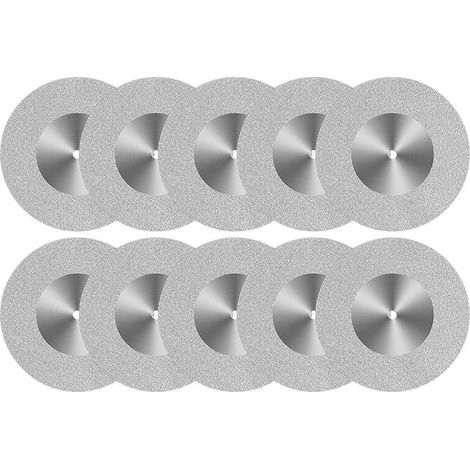 Lot de 10 disques de coupe pour verre 60 mm, disques de coupe diamantés pour outil rotatif, accessoire de perçage, polissage de carrelage (1/5)