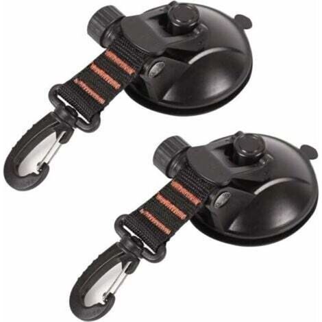 Ancre à Ventouse,2 Pièces Ventouse Carrosserie,Crochet de Fixation de Ventouse Auvent à Ventouse,Ventouses d'ancrage,Ventouse Voiture Crochet,pour Auvent Latéral de Voiture,Camping,Bagages (1/4)