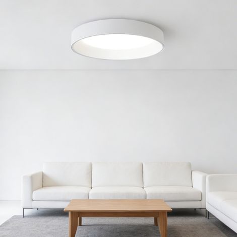 Luminaire Plafond LED Blanc Froid 6000K - Diamètre 40cm - Éclairage Salle à Manger & Chambre à Coucher - Design Circulaire Moderne (1/5)