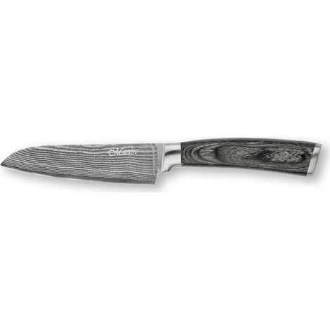 Coltello Santoku 5' Maestro in acciaio damasco (1/3)