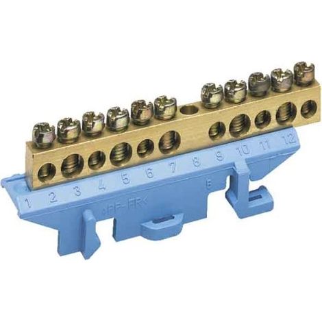 BARRETTE NEUTRE 5X16+6X1OMM - CONNEXION HAGER KM11N