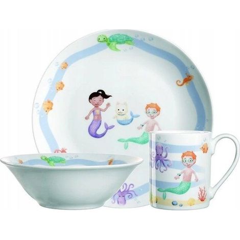 Leonardo Juego de vajilla multicolor para niños