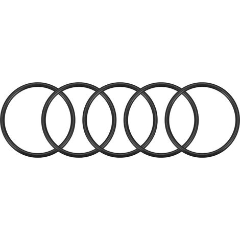 O-Ring 52mm OD 45mm ID 3.5mm Width Metric Nitrile Rubber Gasket Seal Pack of 5 (1/5)