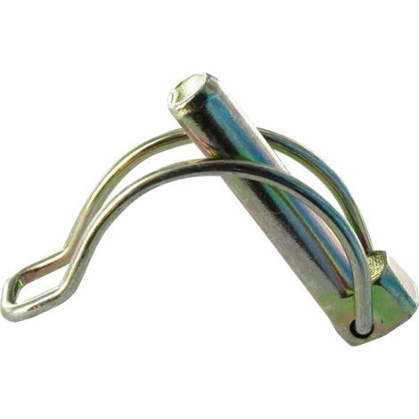 Goupille clips 8X60 Pour tube de 55 Acier zingué-1 pièce