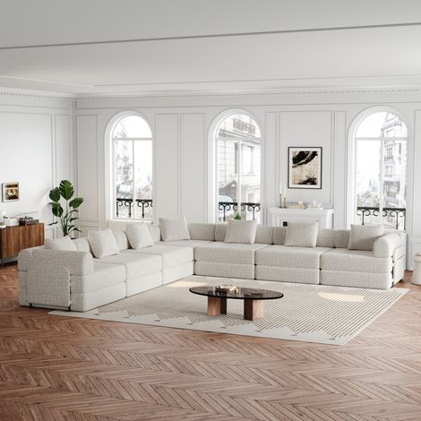 Schlafsofa 1-Sitzer Chenille Khaki, 2-in-1 mit Armlehnen-Staufach und Stahlrahmen (1/5)