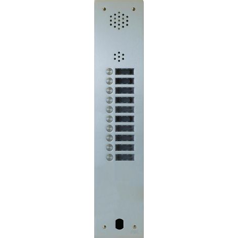 Plaque Audio Alu 10 Bp 2 Voice Complete - Urmet Série A83 A83/110M