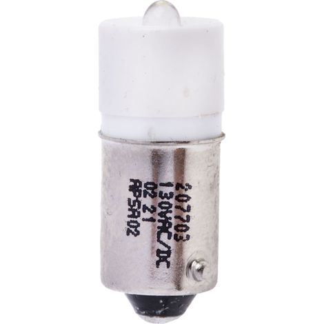 Voyant à LED Blanc, culot BA9S, 130V c.a. ( Prix pour 1 )